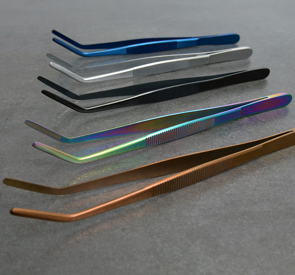 Tweezers medium angled
