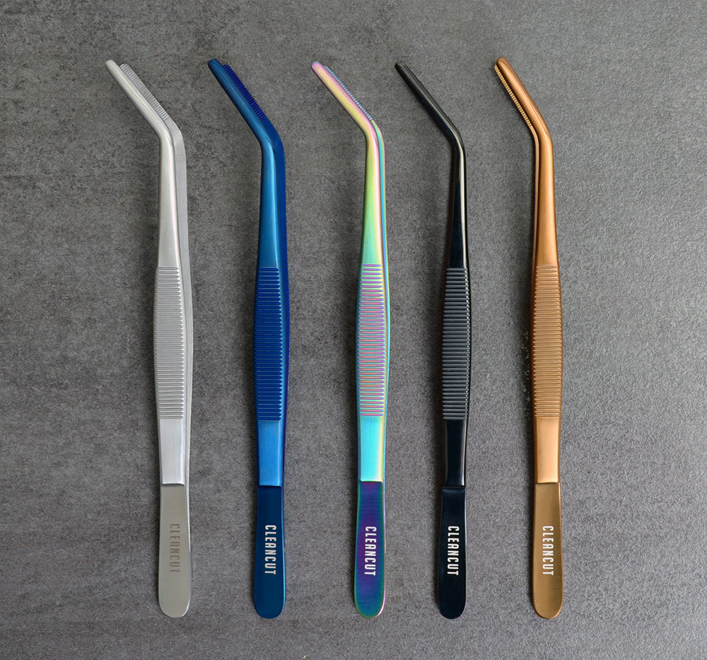 Tweezers medium angled