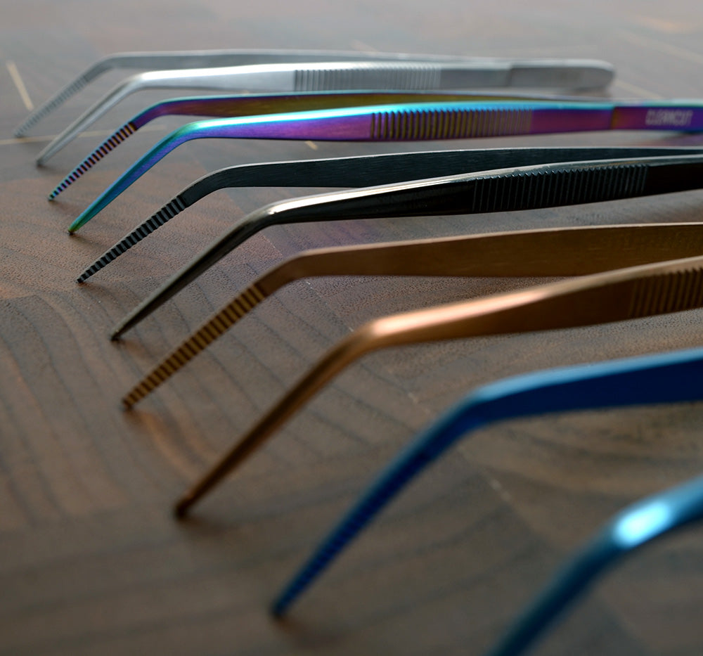 Forceps micro angled