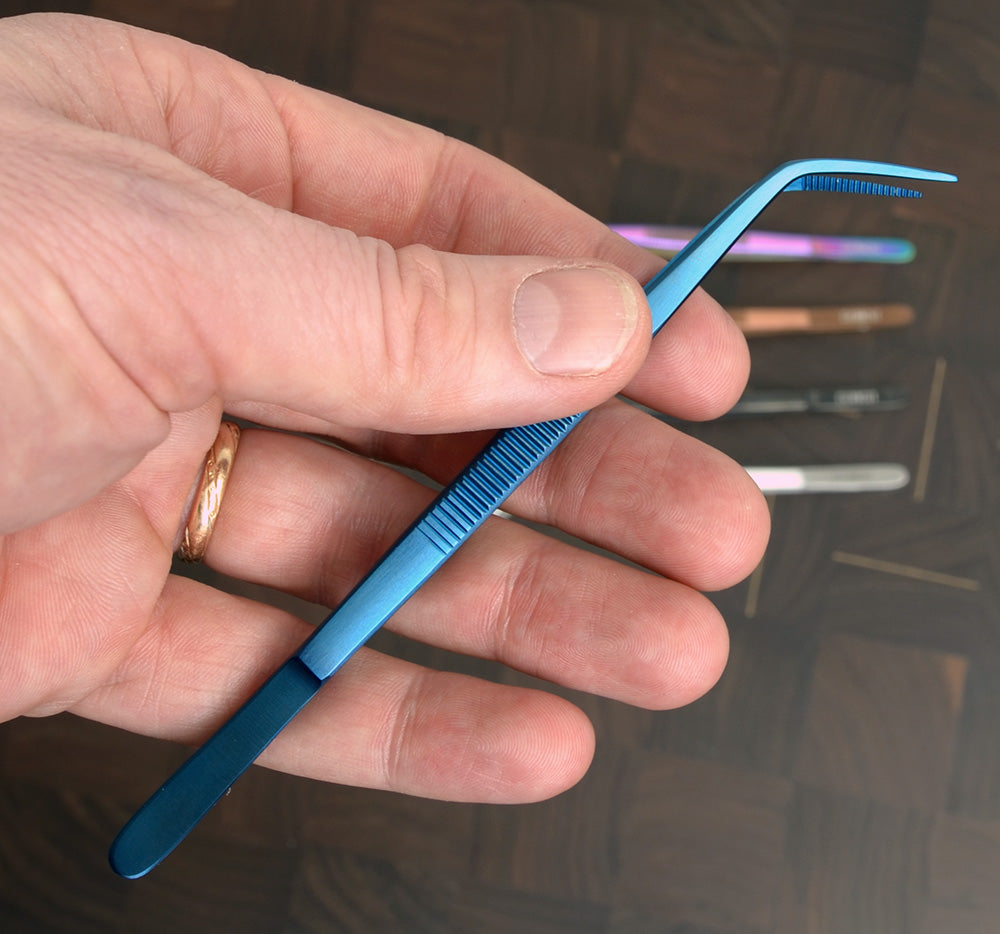 Forceps micro angled